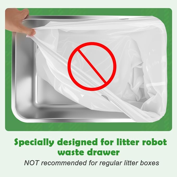 SZEE 20 Pack Automatic Litter Box Waste Bags, Drawstring Litter Box Liners