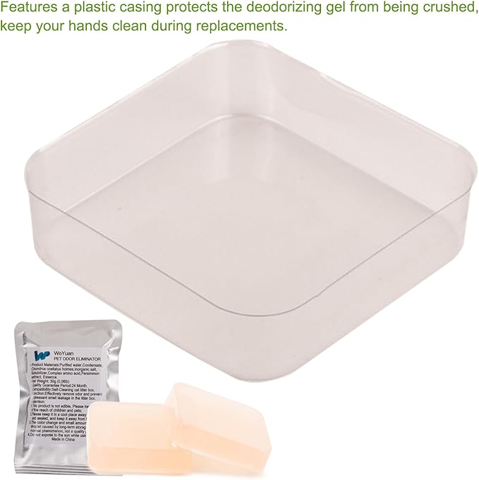 Pet Odor Eliminator,Cat Litter Box Odor Deodorant Gel Suitable for Self-Cleaning (3 Pack)