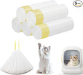 100 Count Cat Litter Box Liners for Self-Cleaning Cat Litter Box, Compatible with MeoWant MW-SC01/MW-SC02/MW-LR01 PETKIT PuraX PuraMax Drawstring Replaced Bags Waste Bags (5Pack/100 Counts）