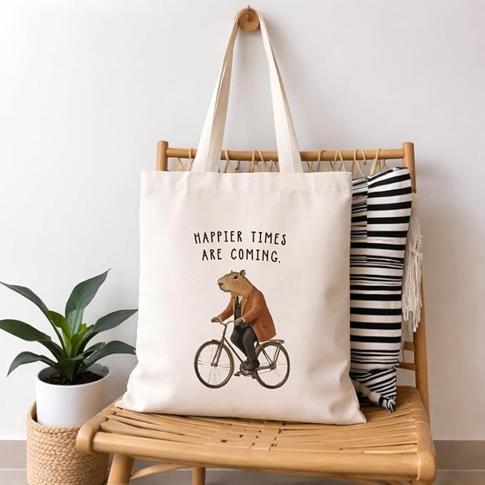Cute Animal Tote Bag, Animal Lover Gift, Canvas Tote Bag for Women, Reusable Shopping Bags for Casual Shopping Work