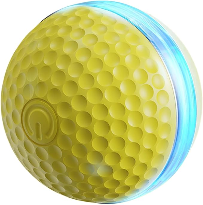 PANGBOER Lightup Cats Toy Ball with Automatic Rolling and Chewproof Design Teaser for Pet Dog Cats Indoor Entertainment Automatic Rolling Ball Pet