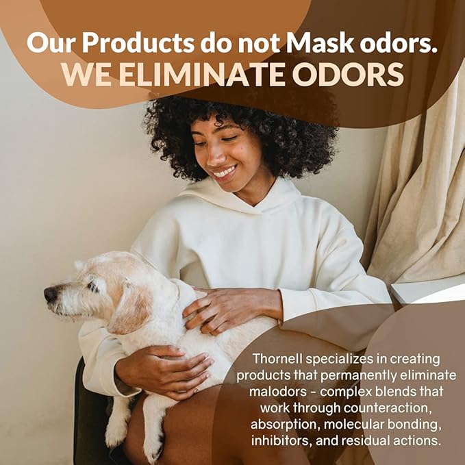 Thornell Dog Odor-Off Concentrate, Pet Smell Odor Eliminator for Dog Urine, Feces Odors, Pet Odor Eliminator Concentrate, Pet Urine Odor (16 oz)