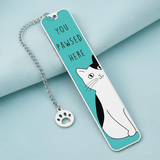 Cat Lover Gifts for Women, Cute Bookmarks for Girls, National Pet Day Birthday Gift for Cats Mom, Cats Themed Gift for Friends Woman Men Boys, Reading Accessories for Book Lovers College Student
