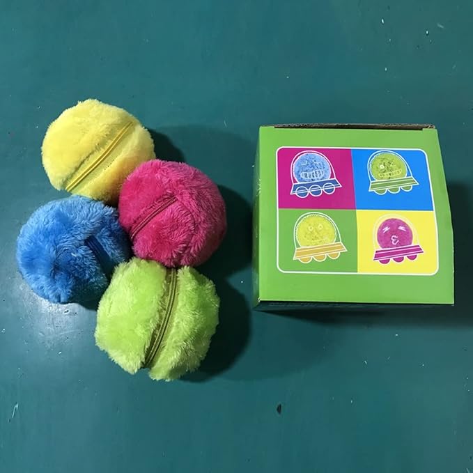 Active Rolling Ball for Dogs Toys for Activation Automatic Ball Dog Cat Interactive Funny Chew Plush Electric Rolling Balls