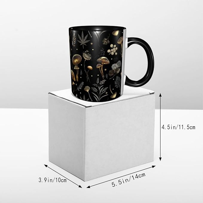 Mushroom Coffee Mug 11 OZ Ceramic Tea Cup Novelty Mugs Funny Coffee Cups with Handle