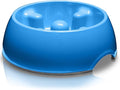 Dogit Go Slow Anti-Gulping Dog Bowl, Blue, X-Small
