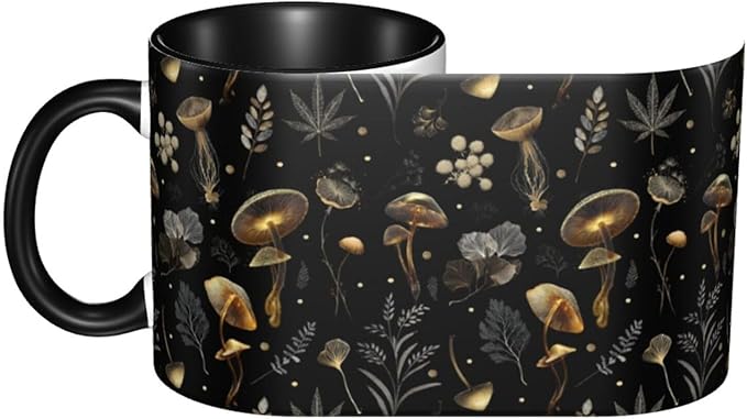 Mushroom Coffee Mug 11 OZ Ceramic Tea Cup Novelty Mugs Funny Coffee Cups with Handle