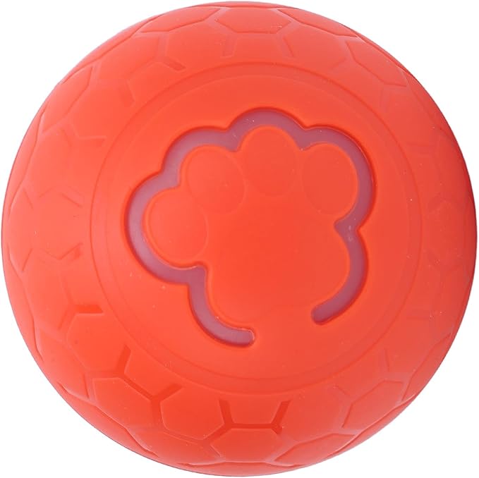 CHICIRIS Interactive Pet Toy Ball, Bite Automatic Rolling Ball for Dogs Cats with Intelligent Design, Lightweight and Portable for Exercise Playtime (Orange)