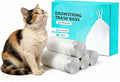 20 x 18 inches, 4 Rolls, 60 Counts, Cat Litter Bags for Self Cleaning Litter Trays, Replacement Pet Poop Bags with Drawstring, Close Litter Box Liners for Cat Poop Bag