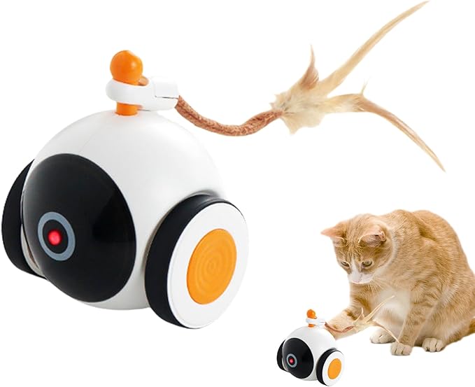 Interactive Cat Ball Toy – Automatic Rolling Smart Pet Toy, Sensor Activated Movement, Self Entertaining Electric Ball | Engaging Play Device for Cats Dogs Home Fun