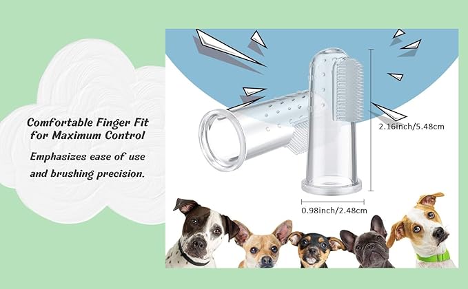 Slow Feeder Insert for Dog Bowl with Suction Cups – Anti-Choke Silicone Design Fits Most Dog Bowls – Includes 3 Finger Toothbrushes for Puppy & Pet Dental Care| We Give Back