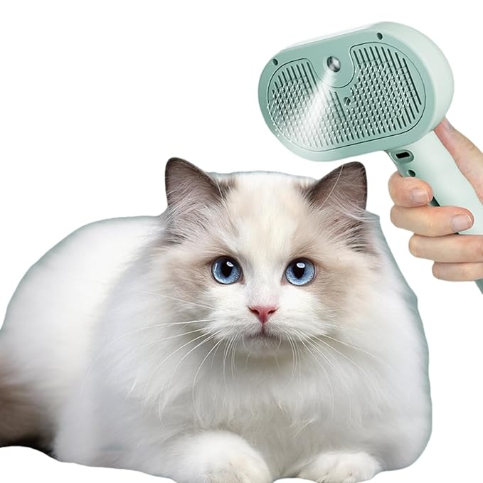 Pet Grooming Brush for Dogs and Cats, Pet Spray Massage Cleaning Tool, Hair Removal Comb, Professional Pets Care Accessory for Long or Short Haired Cats Hair Brush (Pink)
