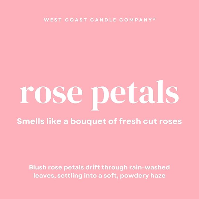 Rose Petals | Pet Safe Wax Melts | All Natural Soy | Non-Toxic | Dog Friendly | Vet Approved | Long Lasting Home Fragrance | Pet Odor Eliminator | Clean Burning Wax Cubes | Safe Air Freshener