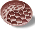Cat Slow Feeder Bowl,Fun Dog Feeding Bowls with Suction Cups, Anti-Choking, Non-Slip Design, Reduces Boredom, Anxiety,Overeating, Ideal for Medium to Small Dogs & Cats (Pink)