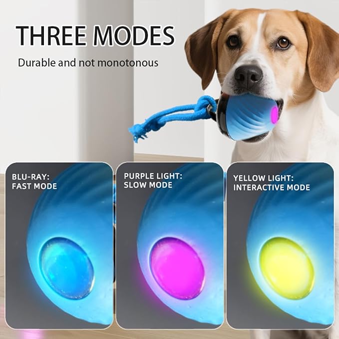 KumCinn Power Tail 2.0 Automatic Moving Dog Ball - Interactive Dog Toy | Self-Rolling, Motion Activated Electric Pet Ball to Keep Dogs Busy & Relieve Boredom (Suitable for All Dog Breeds)