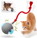 Interactive Cat Toy Balls, Upgraded Cat Toys for Indoor Cats, Smart Self Rolling Interactive Cat Dog Ball, Automatic Moving Peppy Pet Ball for Bored Indoor Adult Cats Kitten Specification(Gray)