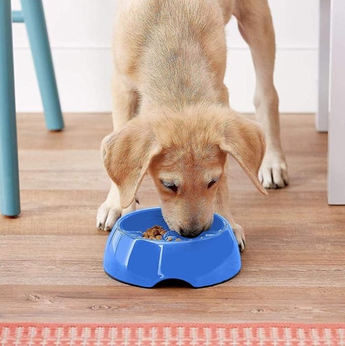 Dogit Go Slow Anti-Gulping Dog Bowl, Black, Medium