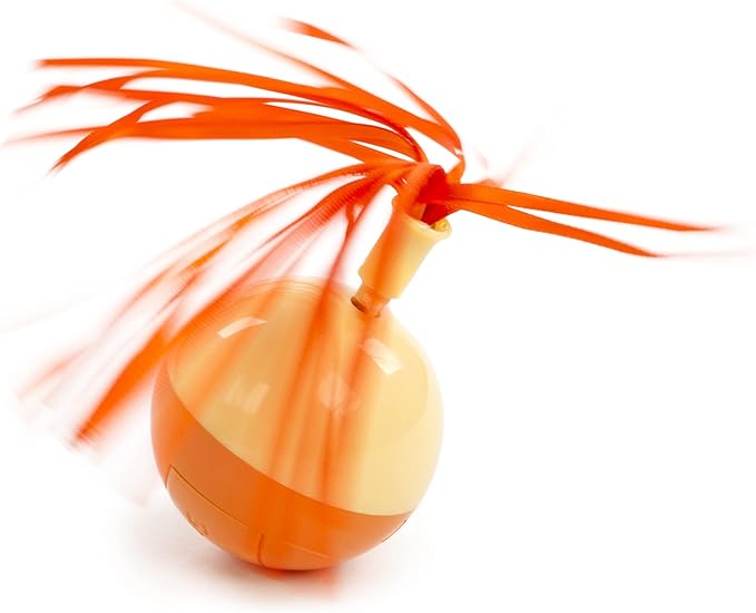 SmartyKat (2 Count) Twirly Top Electronic Motion Ball Cat Toy, Battery Powered - Randomly Selected Color, 2 Count