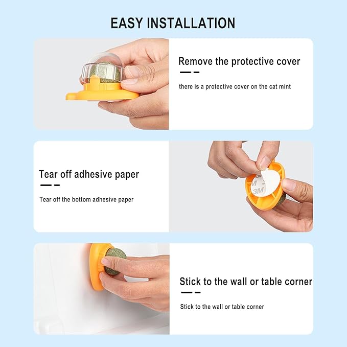 Catnip Rotating Ball - Interactive Rolling Cat Dog Ball, Upgraded Automatic Cat Ball Dog Toy | Interactive Cat Automatic Ball Toy, selff Moving Dog Toys, 360° Smart Rolling Ball Toy for Dog/Cat
