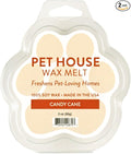 Pet House Candy Cane Scented Holiday Wax Melts - Natural, Long-Lasting, Plant Based Pet Friendly Holiday Wax Melts Pack of 2