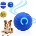 Interactive Dog Ball Toys for Pet Dogs,Smart Electric Small Medium Dog Toys to Keep Them Busy,Automatic Rolling Jumping Balls with 2 Cover for Dogs,Rechargeable Pet Interactive Toy Balls,Blue