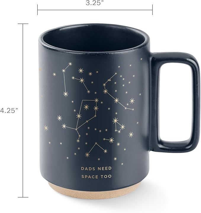Fringe Studio Utah Mug, Space Dad (483006), Navy, 12 fl oz
