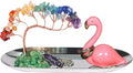 Carselage Flamingo Ring Holder for Jewelry, Blue Apatite Crystal Ring Dish Earring Organizer lion latch, Teen Girls Trendy Cute Stuff for Christmas Gift