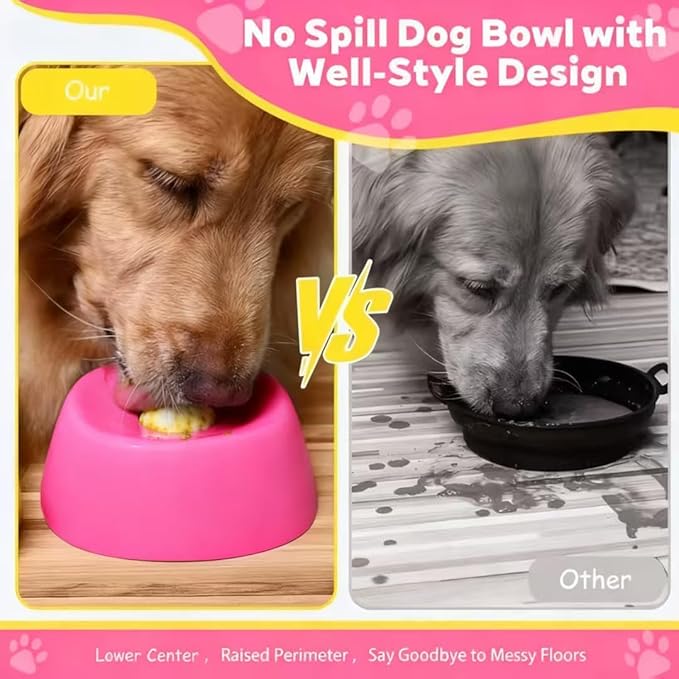 Spherical Slow-Eating Pet Liquid Bowl, Anti-Slip Slow-Eating Bowl for Licking, Used for Feeding Wet Food, Water and Snacks, Suitable for Dogs and Cats, Four Colors Licking Toys (Blue, White Ball)