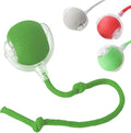 Interactive Electric Dog Ball Toy - USB Rechargeable Smart Pet Bounce Ball, Automatic Moving Toy for Dogs (Green-A)