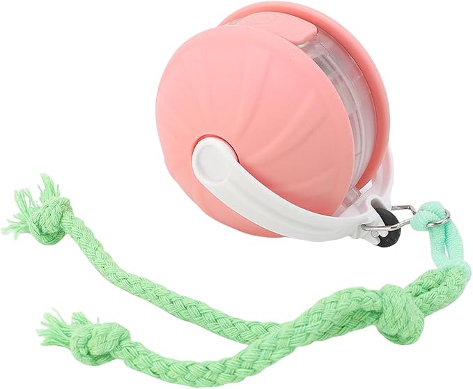 Interactive Cat Toy Ball, Automatic Moving Rolling Smart Pet Ball with Obstacle Avoidance, for Cats and Small Dogs (Pink)