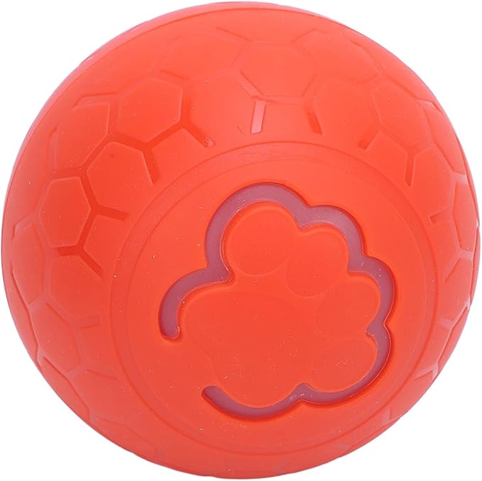 Interactive Dog Ball, Automatic Rolling Ball Toy for Dogs Cats with Intelligent Playtime, Bite, Portable Fun, Health Promotion, Boredom Relief, for Small Medium Large (Orange)