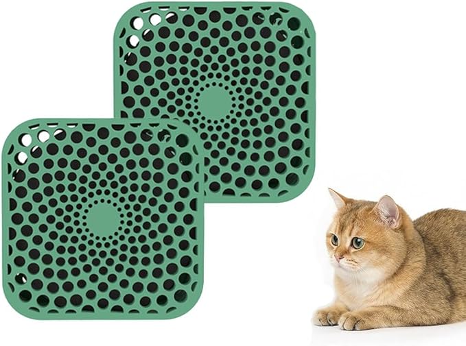 Cat Litter Deodorizer, Box(Unscented, Natural Green, 2 Packs) - Litter Deodorizer, 3-Years Litter Box Deodorizer.