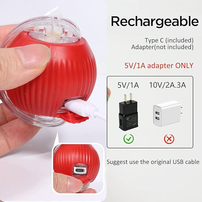 AICase Cat Toys for Indoor Cats,Interactive Automatic with Cord Imitation Mouse, Indoor Smart Rolling Interactive Balls
