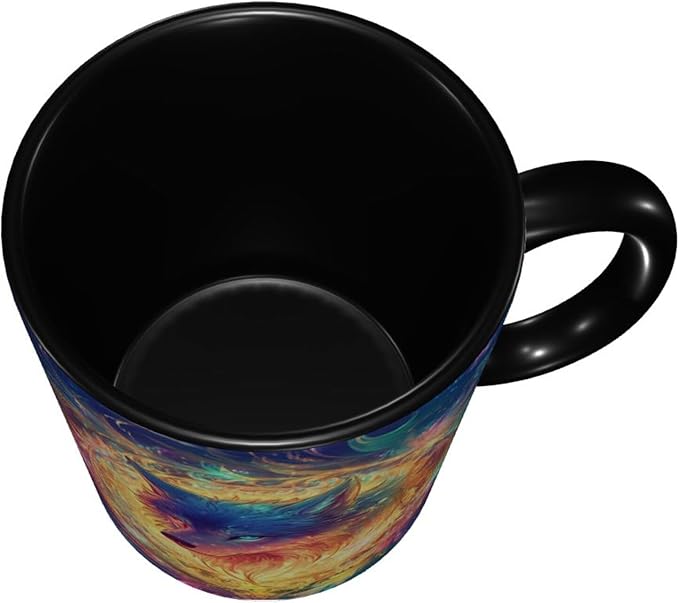 Wolf Coffee Mug Funny Ceramic Tea Cup With Handle Dishwasher Microwave Safe for Women 11oz Porcelain Mugs