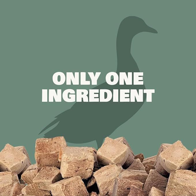 Benji & Louie Freeze Dried Duck Bites for Dogs & Cats – Single Ingredient Treats, Grain-Free – 3 oz (85 g) (Duck)