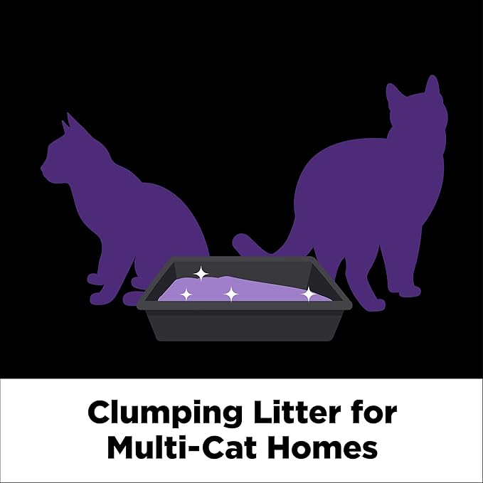ARM & HAMMER Clump & Seal SLIDE Platinum Multi-Cat Clumping Cat Litter, 14-Day Odor Control, EZ Clean Technology, 18 lbs – No Scrubbing, Powerful Odor Eliminator