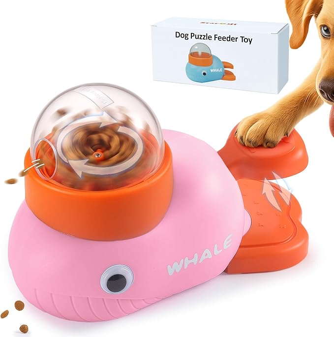 Interactive Dog Toys & Cat Toys for Indoor Cats, Dog Puzzle Toy Slow Feeder Bowl, Puppy Enrichment Toys, Interactive Cat Toys, Dog Feeder Puzzle Toy for Smart Dogs to Keep Them Busy