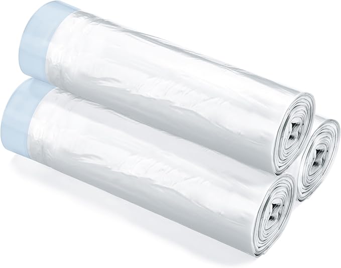 PET MARVEL Self Cleaning Cat Litter Box Liner Bags, 3 Rolls (60 Count) Waste Bags for Automatic Litter Box (C1) Replacement