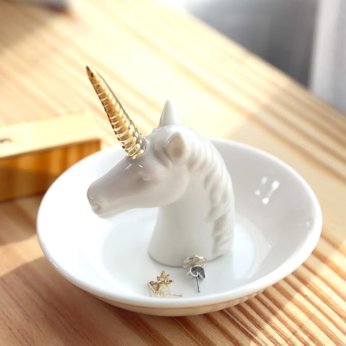 Unicorn Ring Dish Jewelry Holder Unicorn Gift for Women Girls Birthday Christmas Gifts
