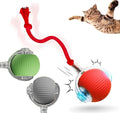 Interactive Rotating Cat Ball Toy, 360 Smart Rolling Ball Electric, Automatic Moving for Cats & Kittens (3 Colors)