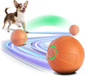 Interactive Small Dog Toy Ball, 2 Inch Smart Jumping Ball for Puppy/Small Dogs, Activated Automatic Bouncing Moving Vibrating, Dog Toy for Small Dogs to Keep Them Busy（Orange）