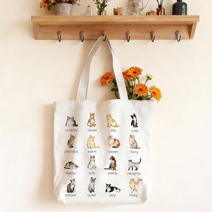 Aesthetic Cute Tote Bag with Handle for Girls Women - BT6