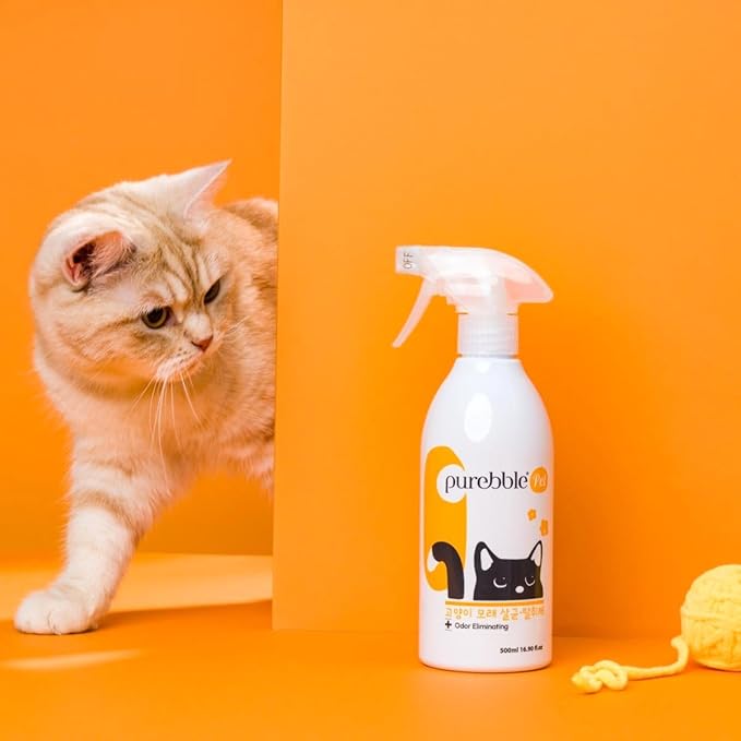 Cat Litter Odor Eliminator | Litter Box Deodorizer | Neutralizes Urine Scent with Natural Ingredients | Anti-clumping | Easy to use | Can be used on Furniture, Carpet, Floor | 500 ml