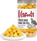 Freeze Dried Quail Egg Yolk Dog Treats 13.4 oz Single Ingredient Pet Treats for Dogs, Cats, Healthy Freeze-Dried Pet Food Meal Topper Grain&Gluten&Rawhide Free No Additives Training Treats