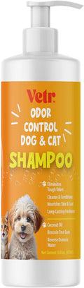 Vetr Pet Odor Eliminator Pet Shampoo, 16 oz - Fresh & Clean Scent, All Natural, Nourishes Skin & Coat