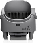 Open-Top Automatic Litter Box, Self Cleaning Electric Cat Litter Box with Smart App & 15-Layer Safety Sensors, Anti-Tracking Adjustable Entry, Extra Large Sealed Waste Bin for Multi-Day Use