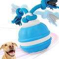 Interactive Dog Toys Dog Ball, 2026 Upgrade Interactive Dog Toys, 360° Smart Automatic Rolling Moving for Bored Pet Cats Dogs (Blue)