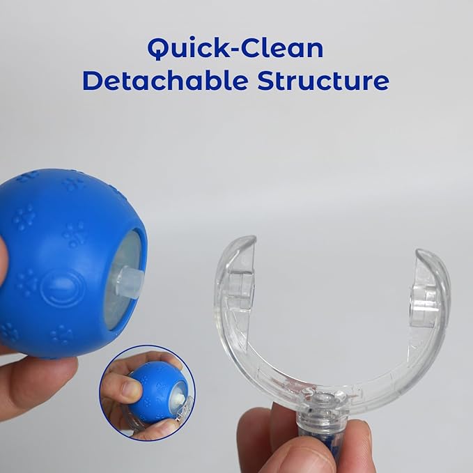 Automatic Interactive Cat Toy Ball, Motion Sensor, Self Rolling Smart Pet Toy for Indoor Cats & Kittens, Rechargeable Dog Toy Ball for Play, Exercise & Boredom Relief (Blue1)