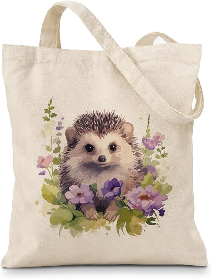 Cute Animal Tote Bag, Animal Lover Gift, Canvas Tote Bag for Women, Reusable Shopping Bags for Casual Shopping Work