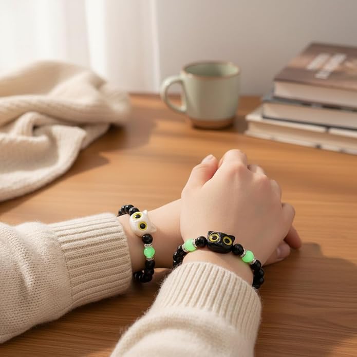 Matching Bracelets for Couples, Anniversary Birthday Gifts for Boyfriend Girlfriend Husband Wife, Long Distance Relationship